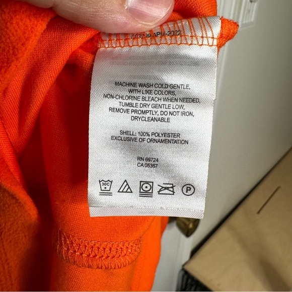 Auburn University Tigers Columbia Womens Pullover 1/4 Zip Fleece Orange Medium - Picture 8 of 9